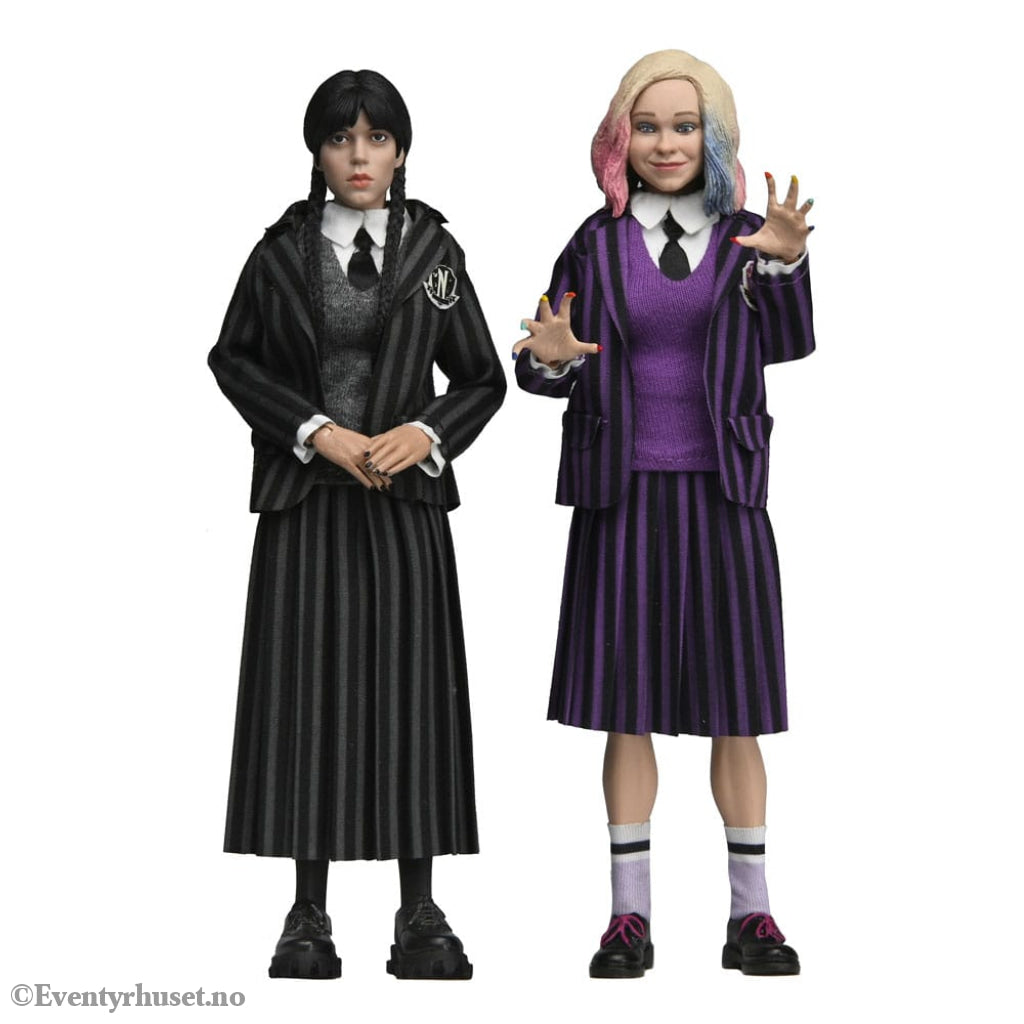 Wednesday Action Figures 2 Pack Wednesday Addams (Nevermore Uniform) and Enid 20 cm Toys