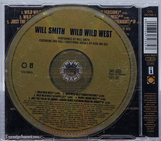 Will Smith (1999) "Wild Wild West". CD-singel.
