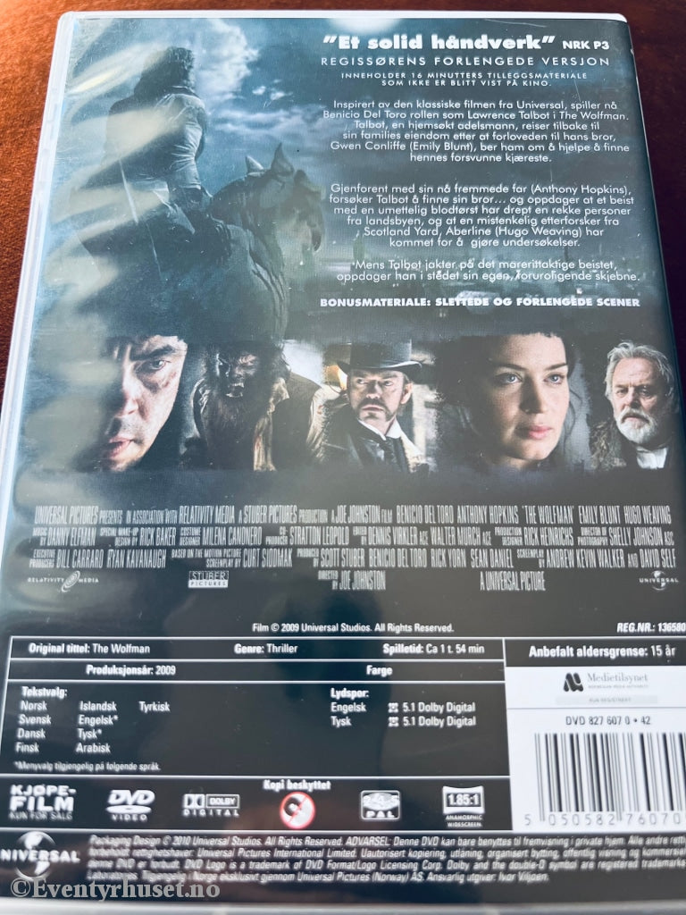 Wolfman. Dvd. Sme