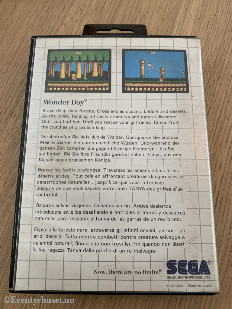 Wonder Boy. The Mega Cartridge. 1987. Sega Utleiespill. Sega