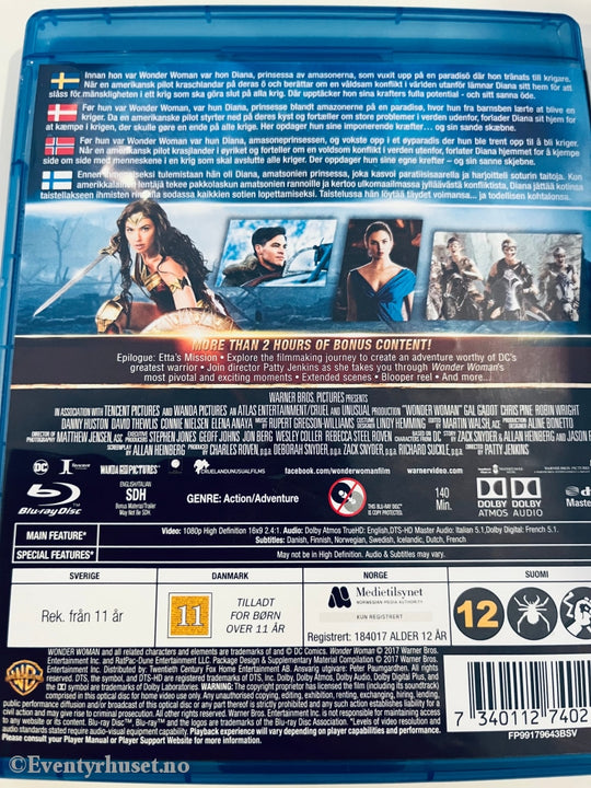 Wonder Woman. Blu-Ray. Blu-Ray Disc