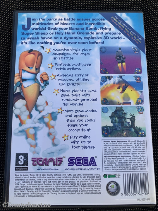Worms 3D. Pc-Spill. Pc Spill