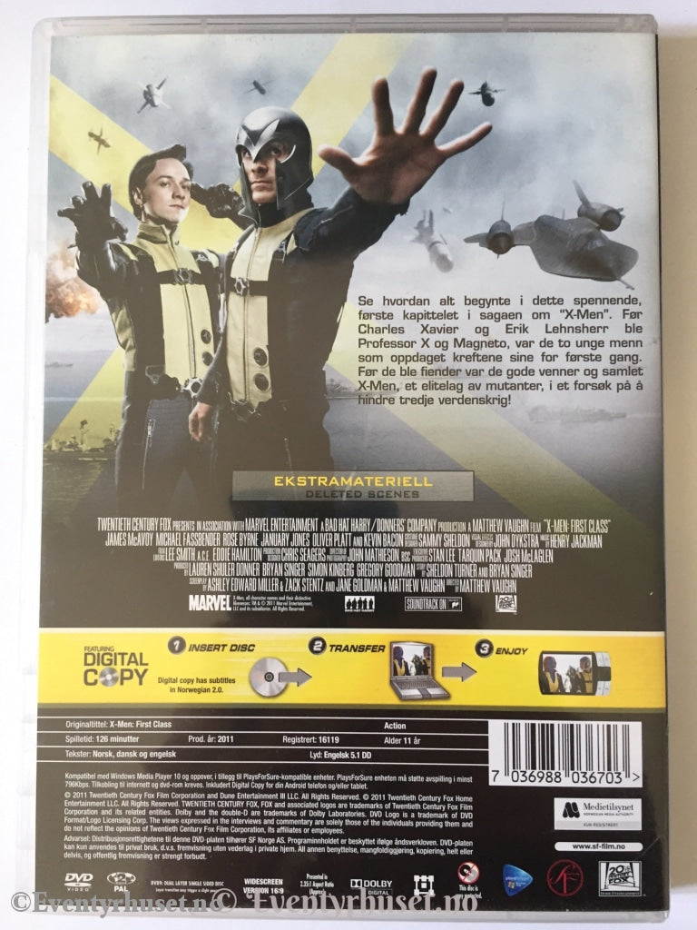 X-Men. First Class. Dvd. Dvd
