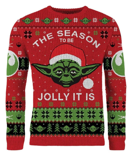 Star Wars Christmas Sweater Yoda Size M