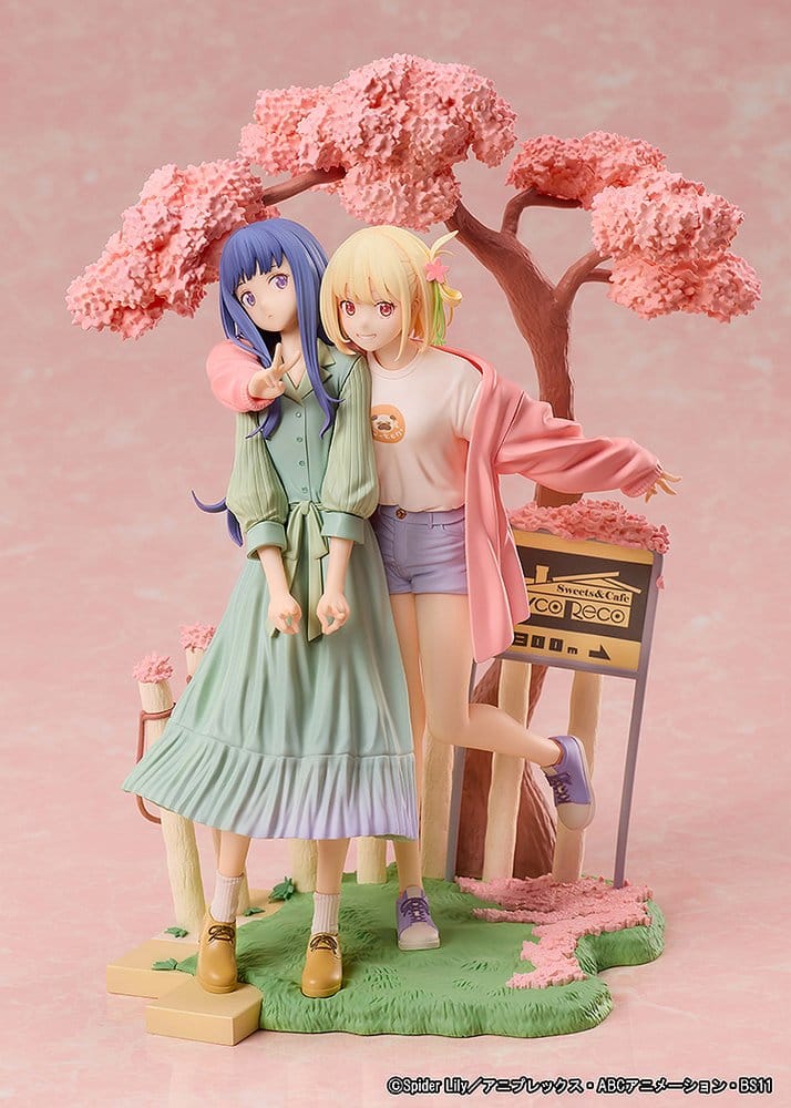 Lycoris Recoil PVC Figures 2-Pack Chisato Nishikigi & Takina Inoue Spring Ver. 25 cm