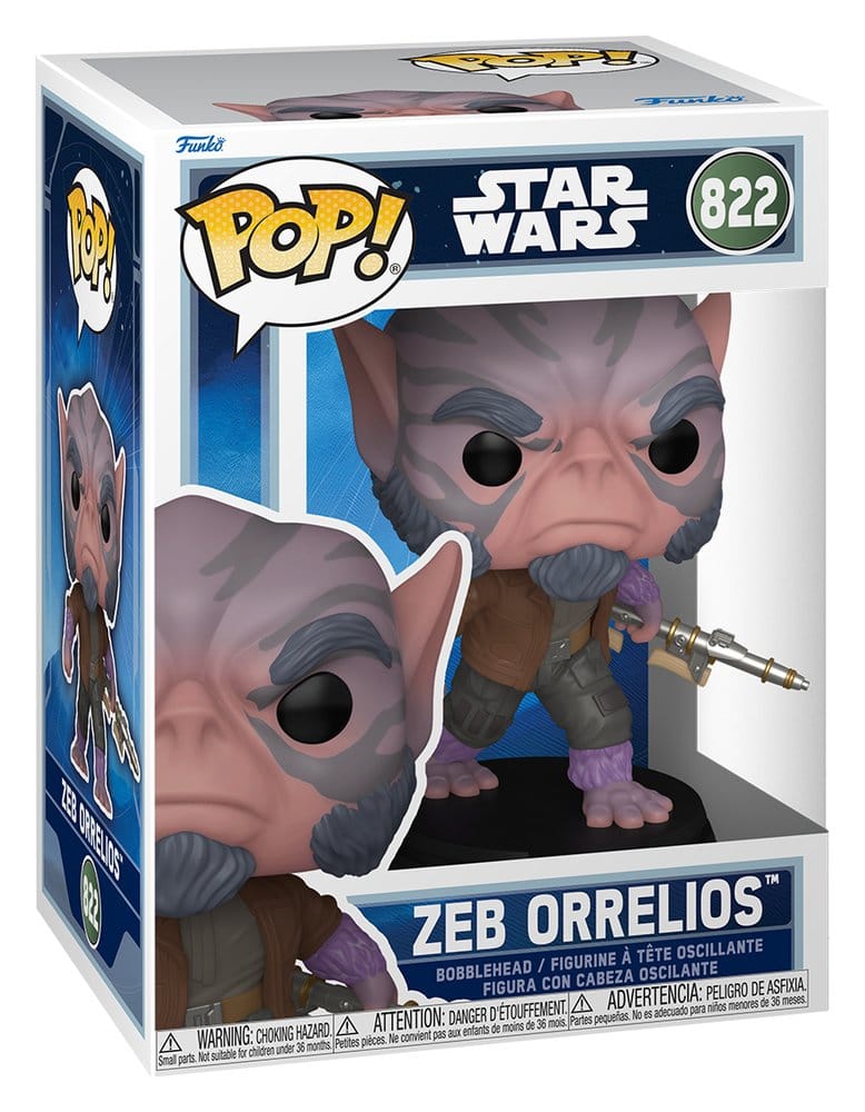 Star Wars: The Mandalorian and Grogu POP! Vinyl Bobblehead Figure Zeb Orrelios  9 cm