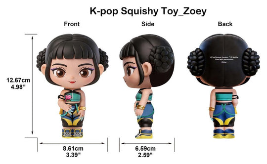K-Pop Demon Hunters Squishy Figures Display (6)