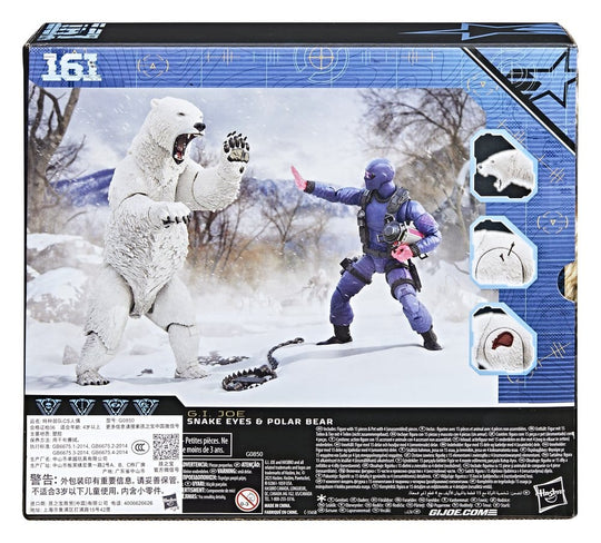 GI Joe Classified Series Action Figure Snake Eyes with Polar Bear 15 cm