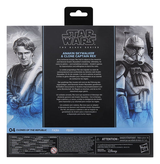 Star Wars Black Series Action Figure 2-Pack Anakin Skywalker & Clone Captain Rex 15 cm