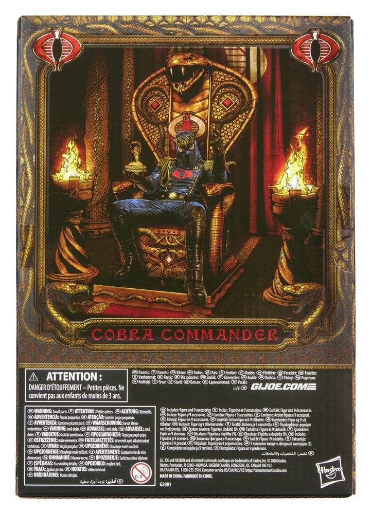 G.I. Joe Classified Cobra Commander in Dress Uniform & Throne
