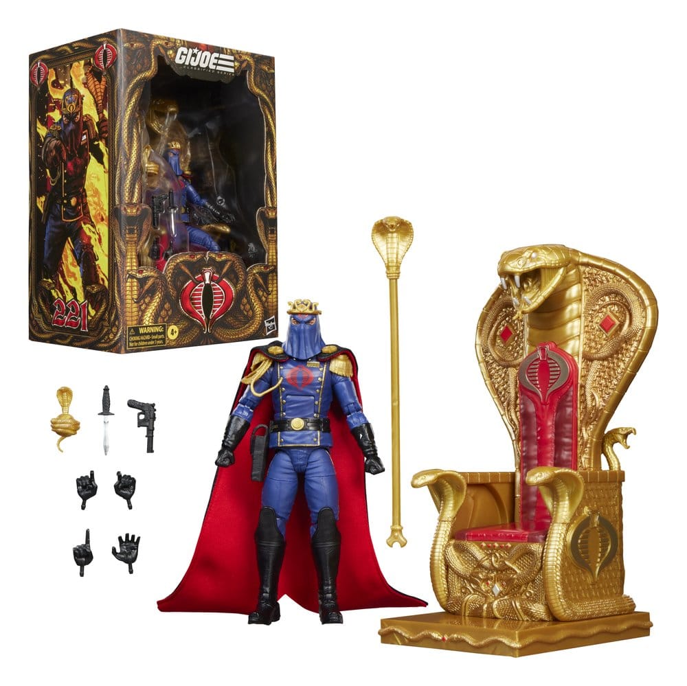 G.I. Joe Classified Cobra Commander in Dress Uniform & Throne
