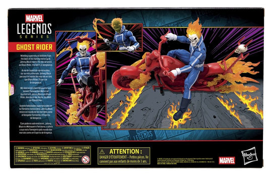 Ghost Rider Marvel Legends Action Figure  Johnny Blaze with Motorcycle 15 cm