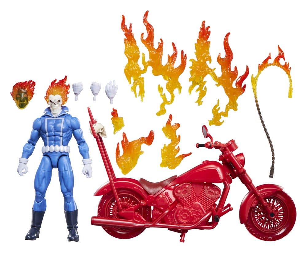 Ghost Rider Marvel Legends Action Figure  Johnny Blaze with Motorcycle 15 cm