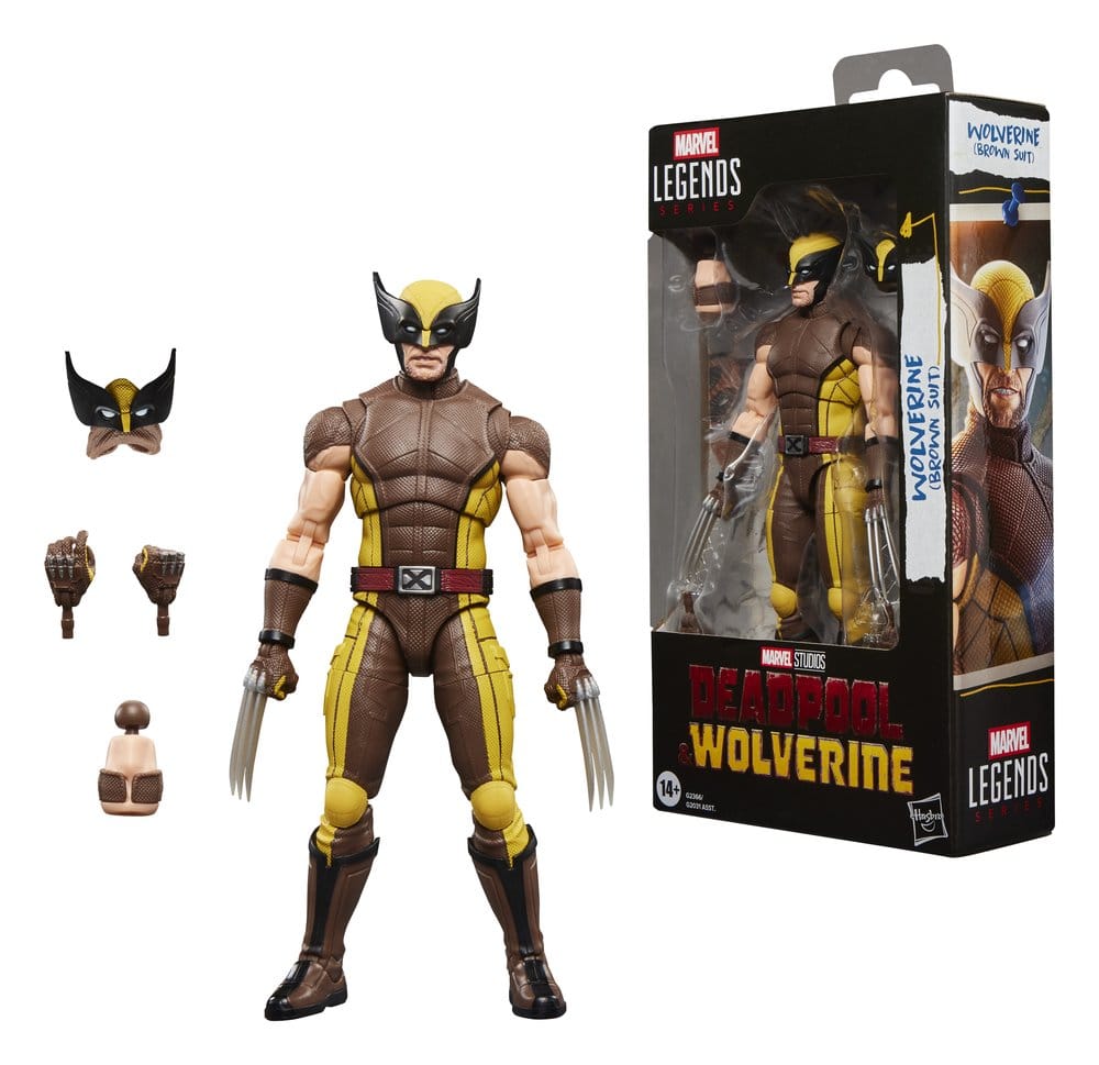Deadpool & Wolverine Marvel Legends Action Figure Wolverine (Brown Suit) 15 cm