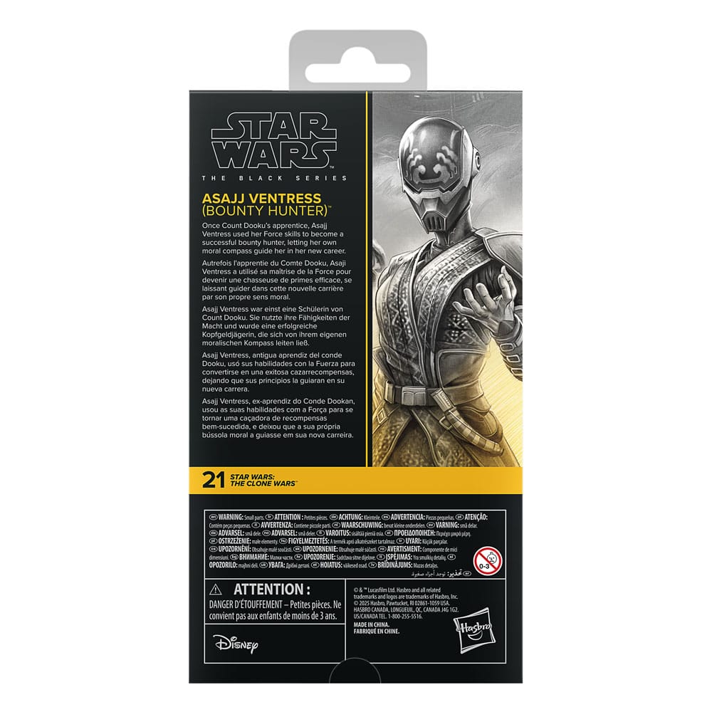 Star Wars: The Clone Wars Black Series Action Figure Asajj Ventress (Bounty Hunter) 15 cm