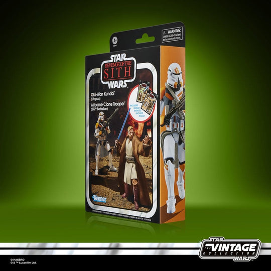 Star Wars Episode III Vintage Collection Action Figure 2-Pack Obi-Wan Kenobi & Airborne Clone Trooper 10 cm