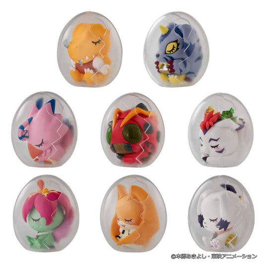 Digimon Adventure Mega Egg Figure Mini Figures Good Night Digicolle! 8 cm Blind Box Display (8)