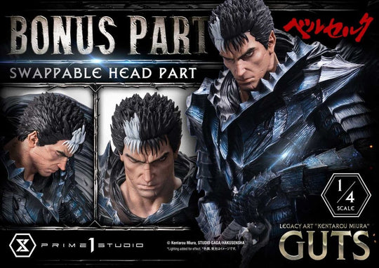 Berserk Legacy Art "Kentarou Miura" Statue 1/4 Guts Bonus Version 74 cm