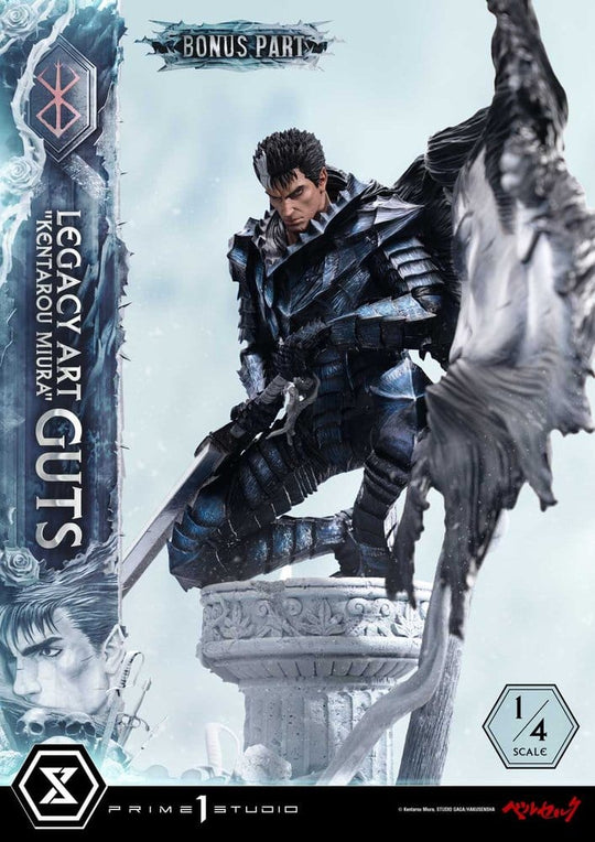 Berserk Legacy Art "Kentarou Miura" Statue 1/4 Guts Bonus Version 74 cm