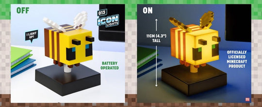 Minecraft Icon Light Bee 11 cm
