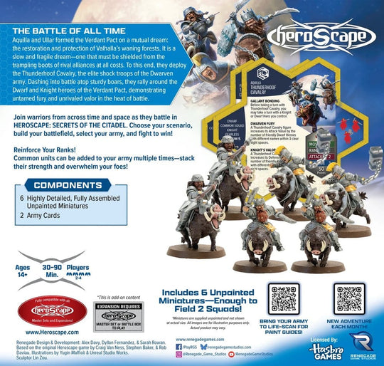 Heroscape Army Expansion Thunderhoof Calvary Standard Edition *English Version*