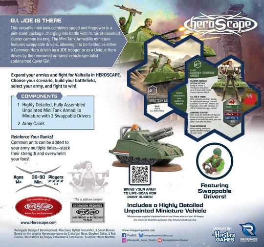 G.I. JOE Heroscape Army Expansion Mini Tank Armadillo *English Version*
