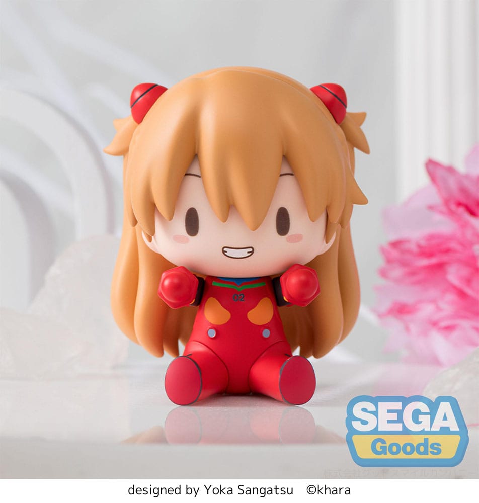 Evangelion: New Theatrical Edition Fuwa Petit Chibi Figure Asuka Plug Suit 8 cm