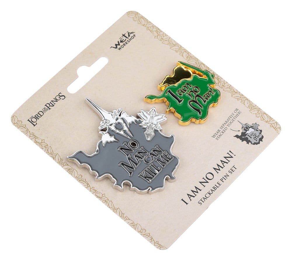 Lord of the Rings Collectors Pins 2-Pack No Man can Kill Me & I Am No Man! 7 cm