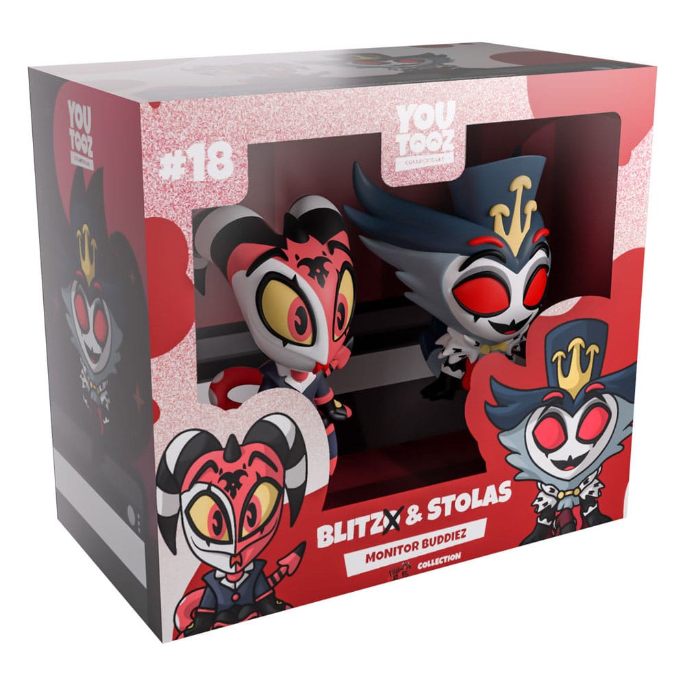 Helluva Boss Vinyl Figures Blitzo & Stolas Monitor Buddiez