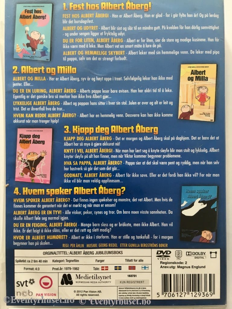 Albert Åberg Samleboks. Dvd. 4 Disc. Dvd