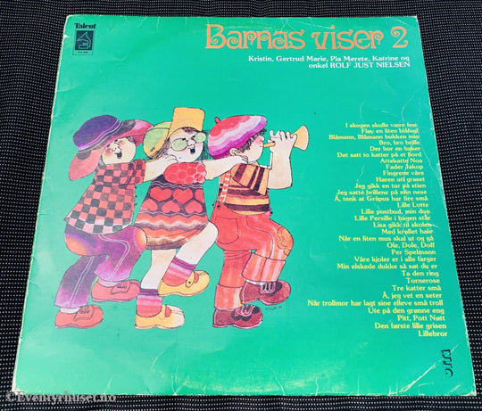 Barnas Viser 2. 1977. Lp. Lp Plate