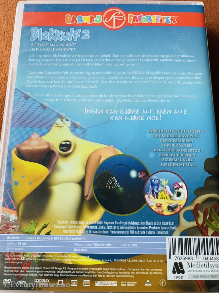 Blekkulf 2. Barnas Miljøhelt! (Nrk) 2012. Dvd. Dvd