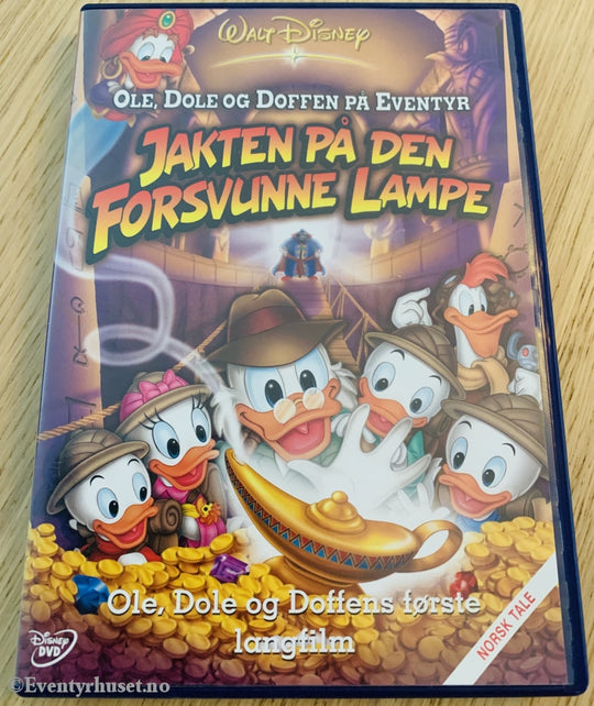 Disney Dvd. Ole Dole Og Doffen På Eventyr. Jakten Den Forsvunne Lampe. 1990. Dvd
