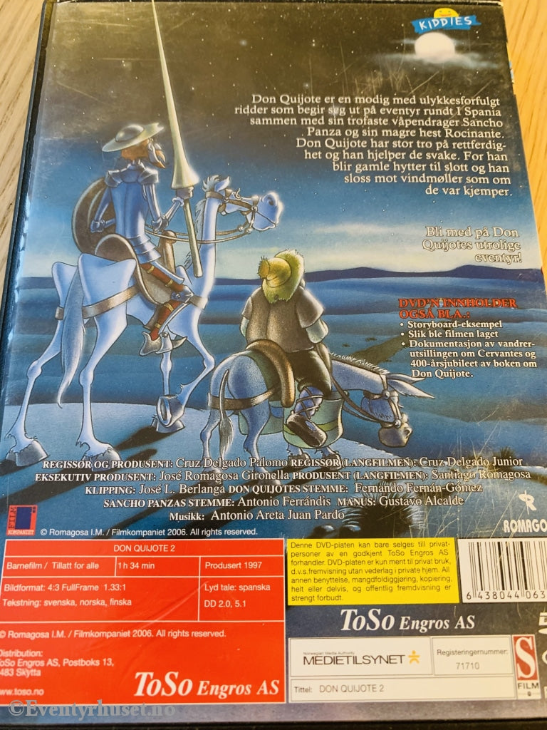 Don Quijote 2. 1997. Dvd. Dvd